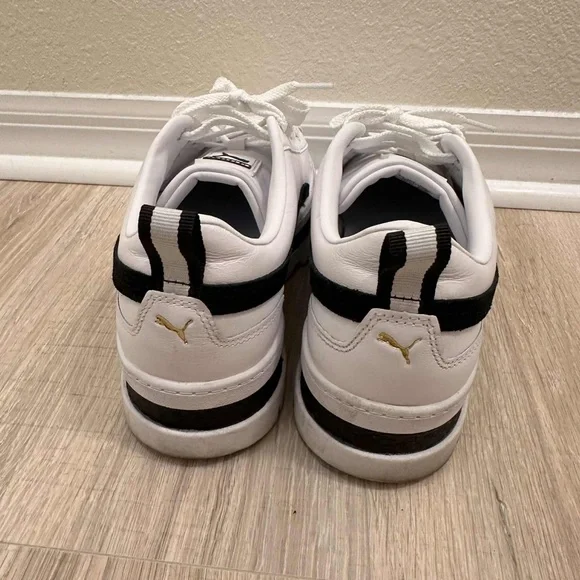 Puma White and Black Chunky Sneakers Mayze Size 11 Women’s - Picture 6 of 9
